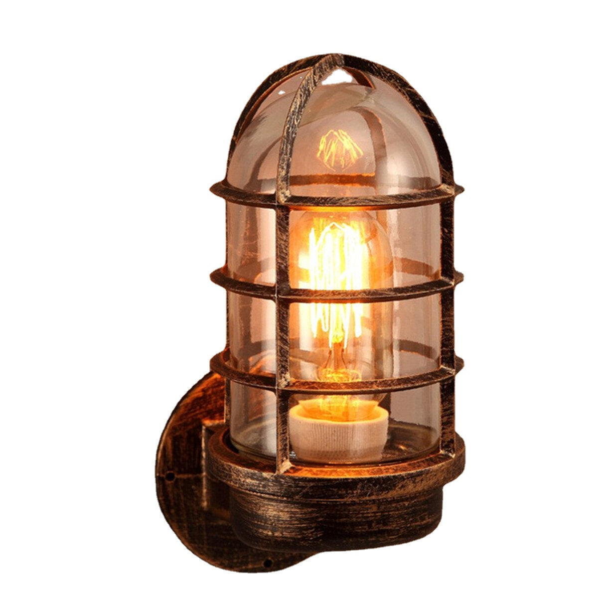 Wall Lamp Iron Rustic Copper Steampunk Lamp Sconce