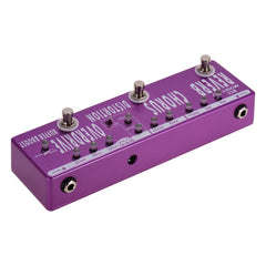 6-in-1 Guitar Effects Pedal Reverb Chorus Distortion Overdrive Booster Buffer Full Metal Shell with True Bypass