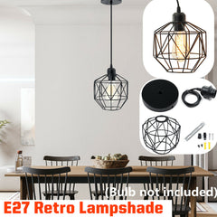 Vintage Style Industrial Pendant Lamp E27 Light Loft Hanging Ceiling Lamp Restaurant Bar Counter Attic Bookstore Lamp