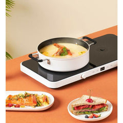 Double Induction Cooker IH Electromagnetic Temperature Control Continuous Heating 2200W