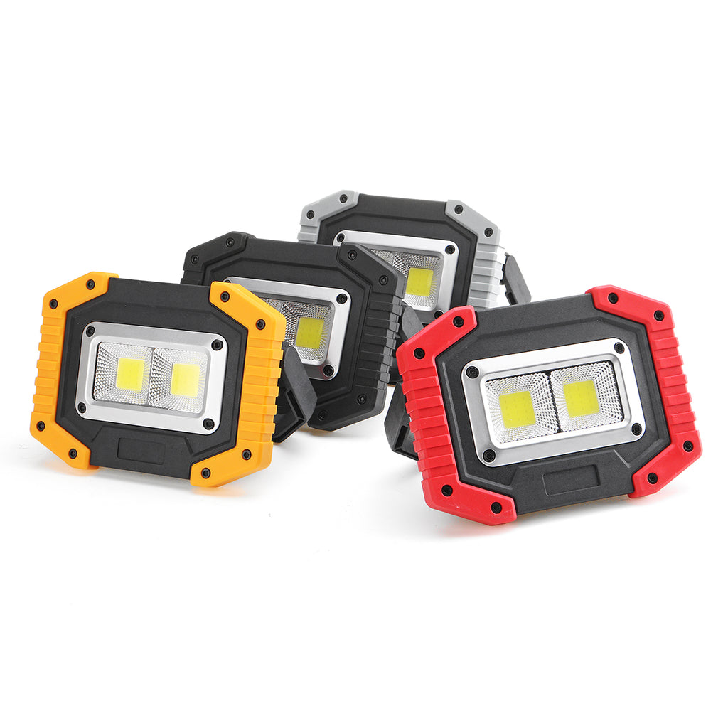 30W COB LED Work Light Waterproof Rechargeable LED Floodlight for Outdoor Camping Hiking Fishing Emergency Car Repairing 
