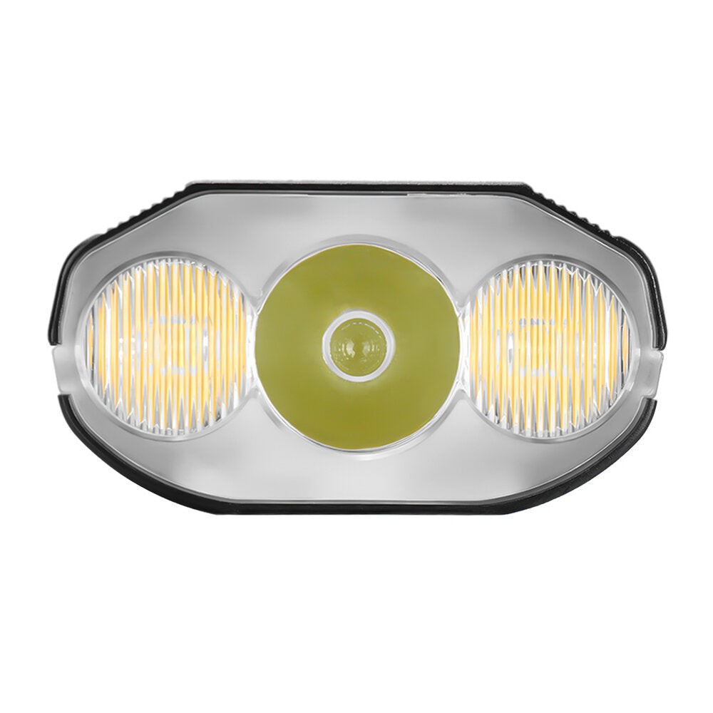 LED 1200LM Bike Headlight + Bike Taillight 6000mAh High Capacity Power Bank Dual Distance Beam Bike Light for Electric Bike Electric Scooter