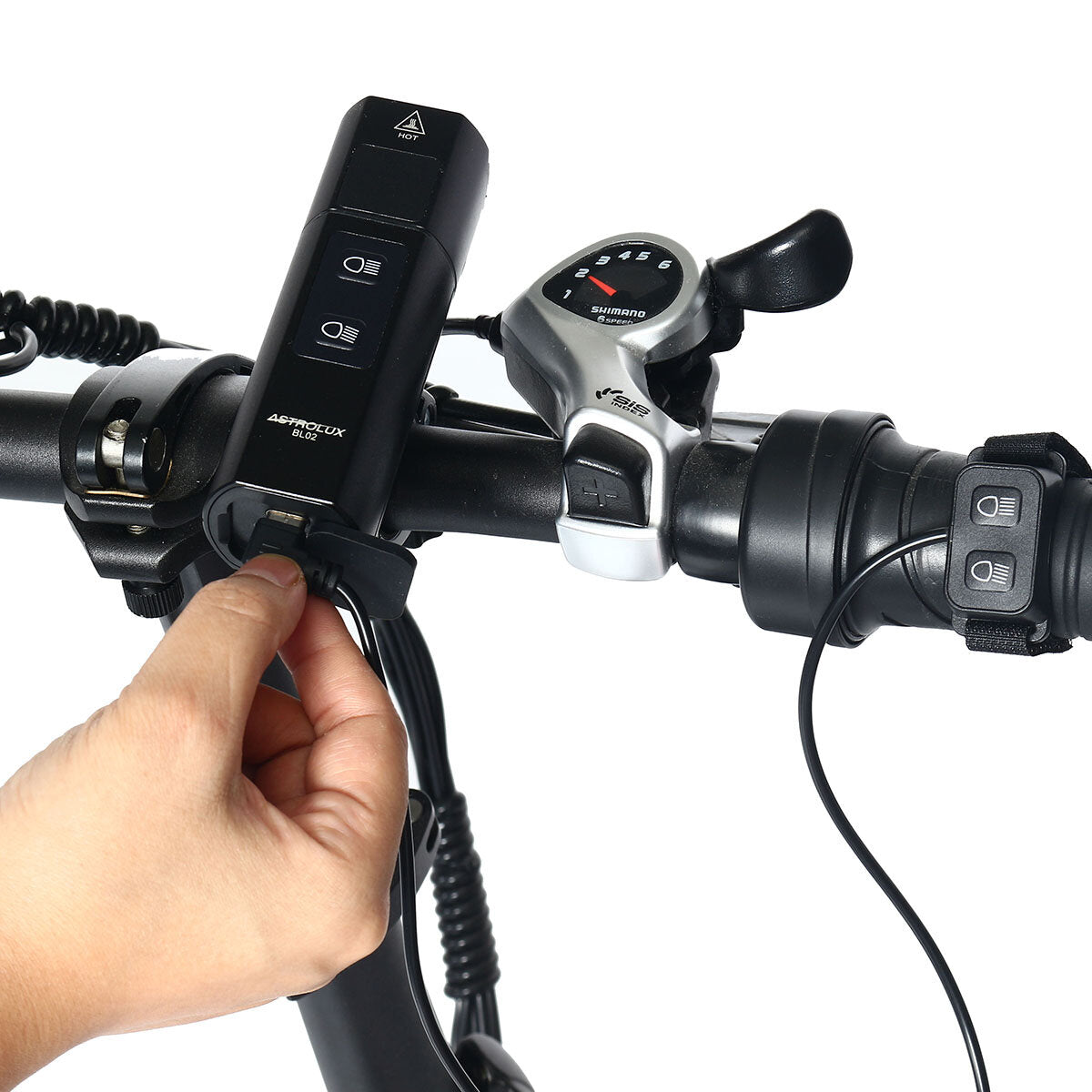 Bike Light Remote Control Bicycle HeadLight Support Wire Remote Switch Signal Light Wire Control Warning Light Drive-by-wire