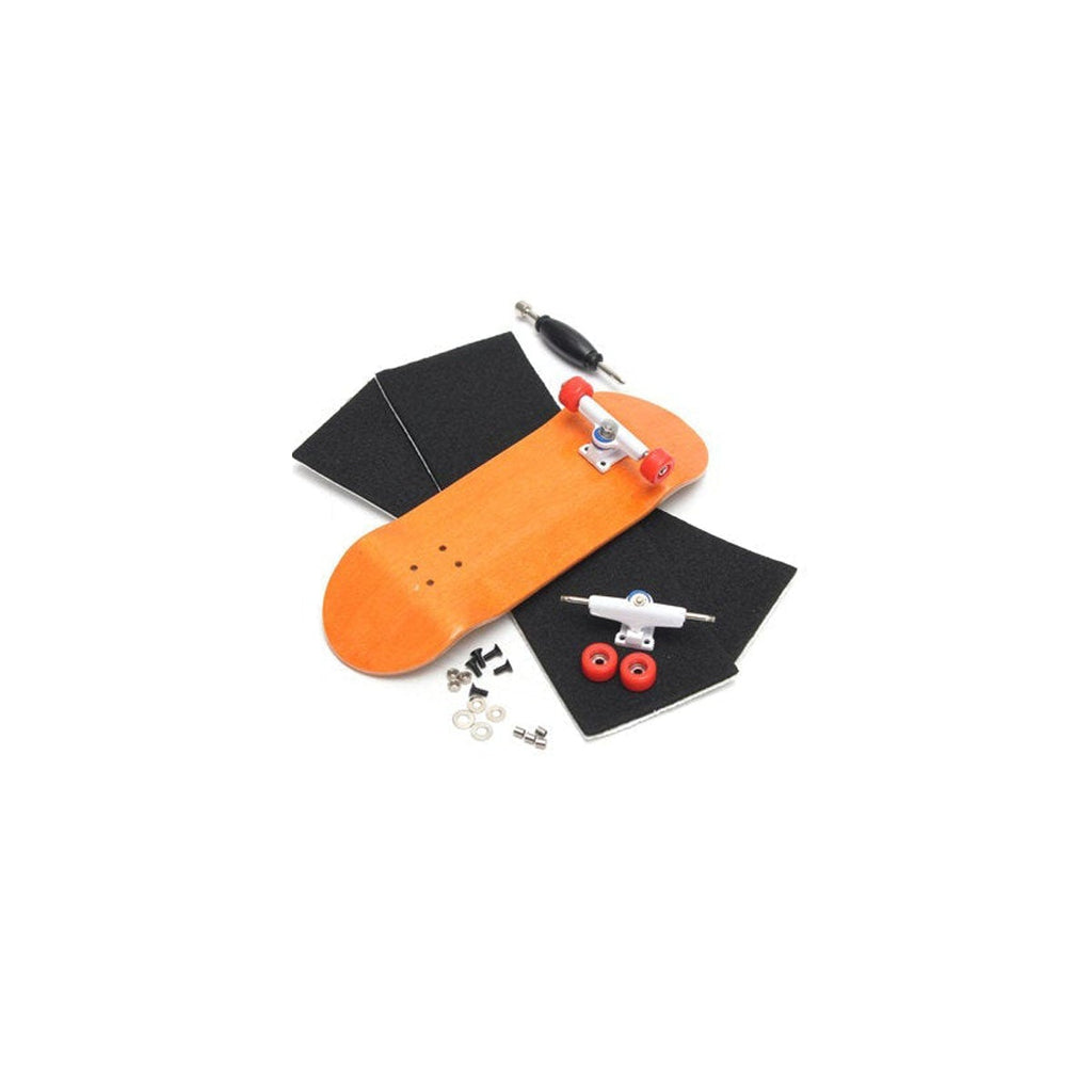 Wooden Multicolor Baseboard Mini Skateboard Set Indoor Toys