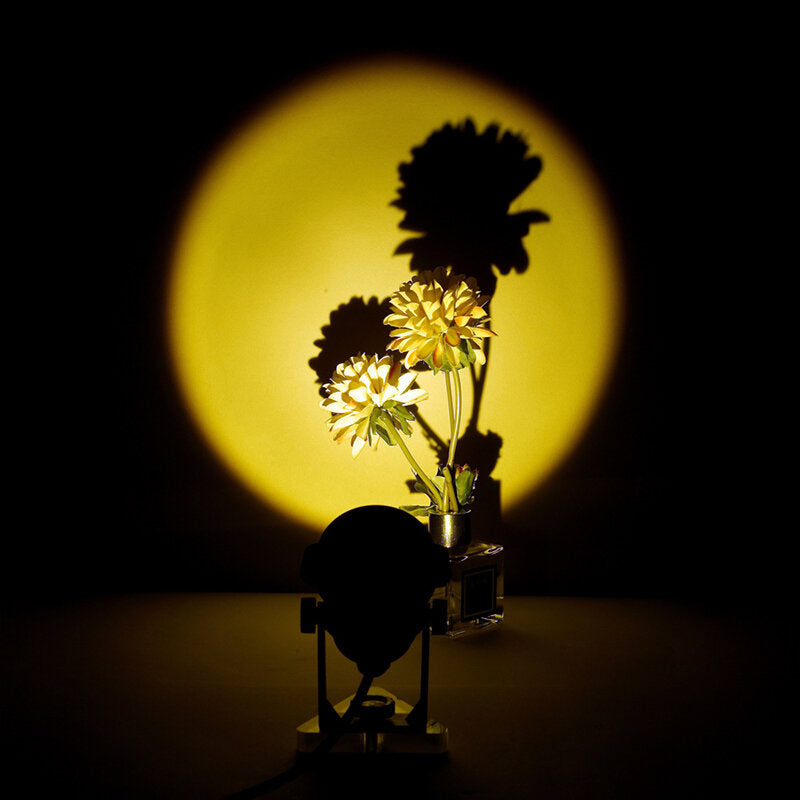 Sun Projection Lamp Anti-glare LED Night Light Romantic Visual Experience Rainbow Projector