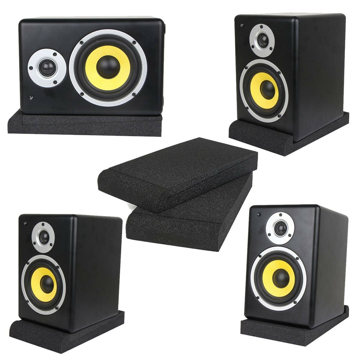 Studio Foam Monitor Isolation Pad Pads Soundproofing Foam Wall Tile