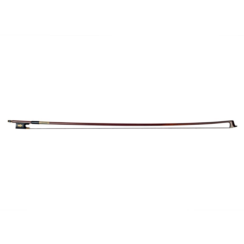 Violin Bow 4/4 Size Brazilwood Stick Lizard Skin Grip Black Mongolia Horsehair W/ Ebony Frog Well Balanced