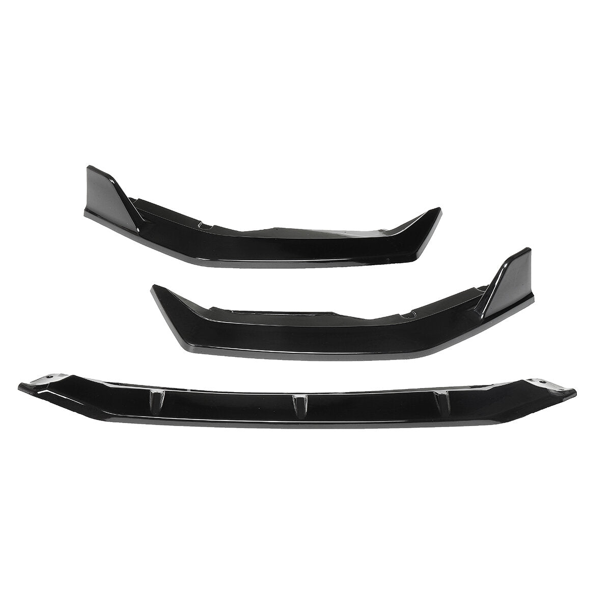 Painted Bright Black Front Bumper Lip Chin Spoiler Splitter For Nissan Sentra 2020 2021