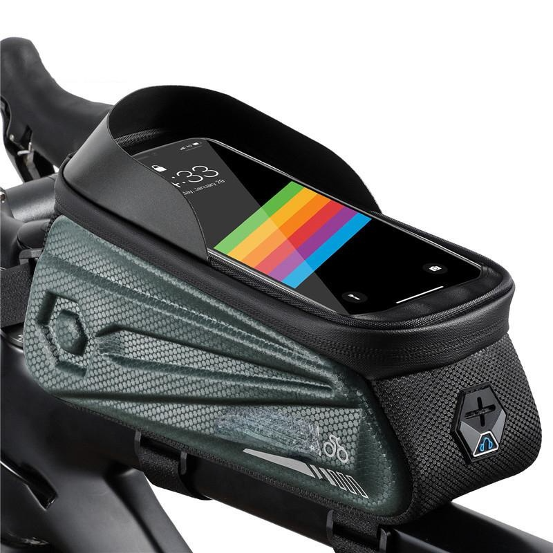 Bicycle Top Tube Hard Shell Front Beam Cell Phone Waterproof Mountain Bag