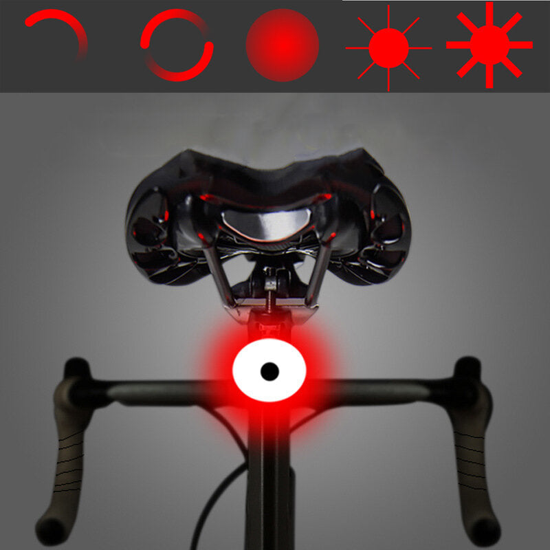20Lumen 5Modes USB Rechargeable Bicycle Taillight Waterproof Cycling Warning Night Light