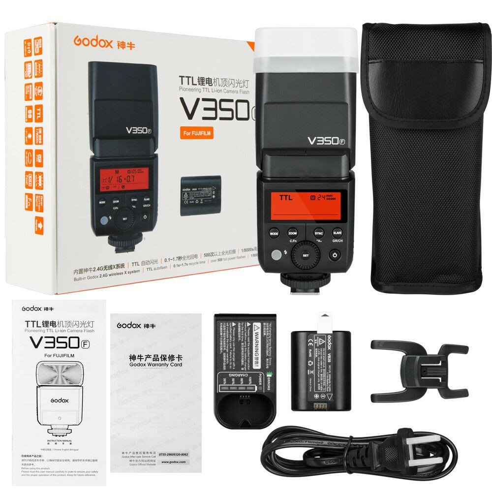 TTL Camera Speedlite Flash with Built-in Rechargeable Battery V350C V350N V350S V350F V350O for Canon/Nikon/Sony Fuji Olympus
