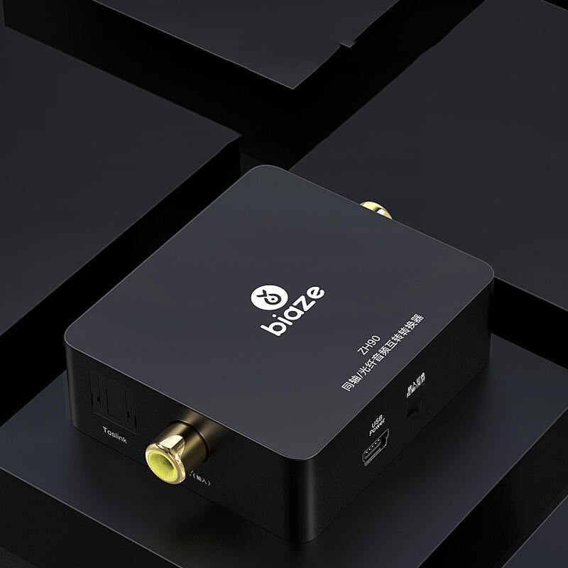 Digital Coaxial to Optical Fiber Audio Converter for AC3 TV PS4 TV Box Audio Amplifier 5.1