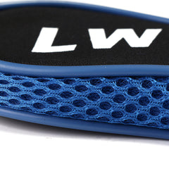 12Pcs/set Golf Clubs Iron Head Covers Driver Professional Number Tag Headcovers Rubber Golf Long Neck Protector Case with Zipper Long Neck Blue