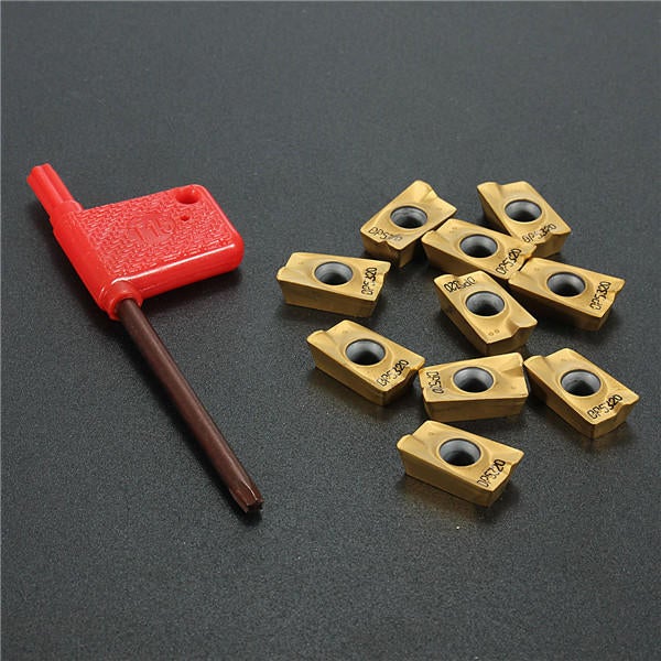 10pcs Carbide Inserts 25R0.8 Cutters For Indexable Milling Tools