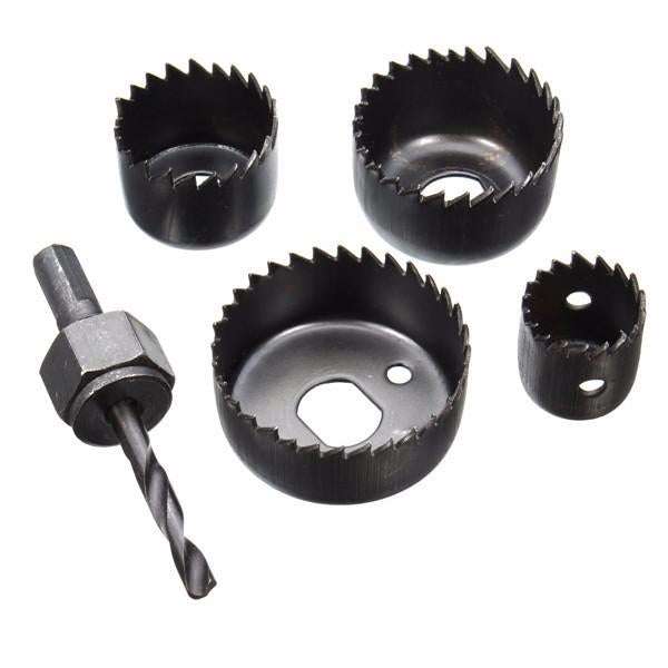 5pcs Hole Saw Set Cutter with Mandrel Wood Working Drill Bit 25mm/ 35mm/ 44mm/ 50mm