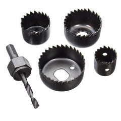 5pcs Hole Saw Set Cutter with Mandrel Wood Working Drill Bit 25mm/ 35mm/ 44mm/ 50mm