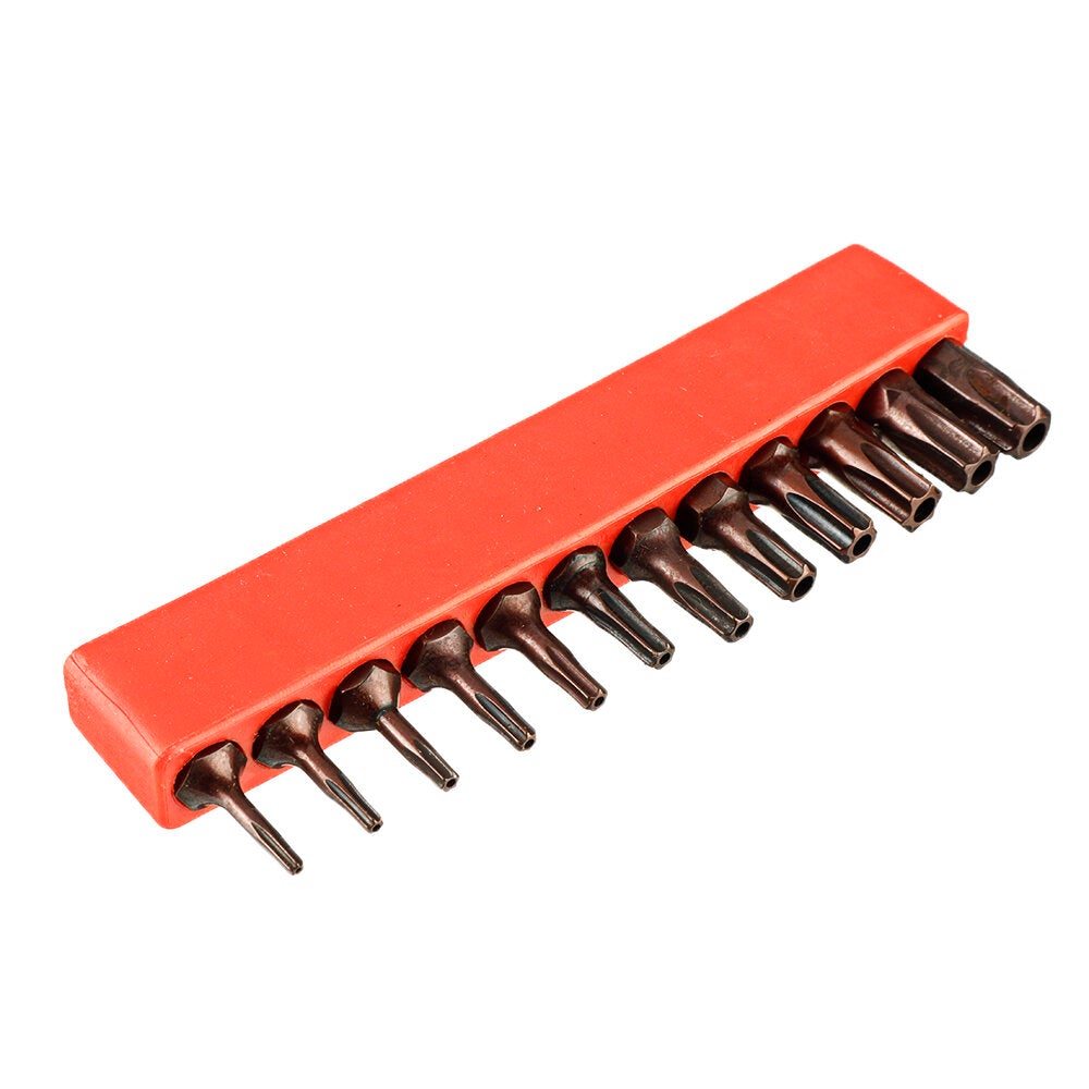 12pcs S2 Steel T6-T40 Magnetic Torx Screwdriver Bits Set 25mm Security Tamper Proof Screwdriver Bit