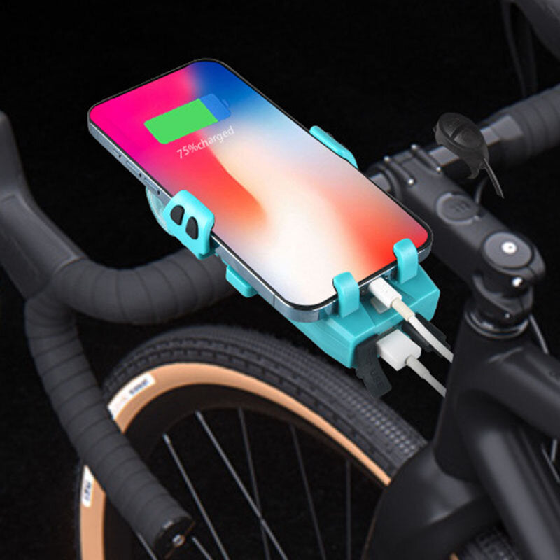 5-in-1 2000mAh/3500mAh 500LM Bike Light USB Rechargeable Power Bank Waterproof Phone Holder Headlight With Bike Horn