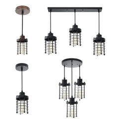 Modern Iron Pendant Light Ceiling Lamp Chandelier Bedroom Home Fixture Decor Without Bulb