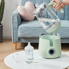 Electric Kettle 800W 1.5L Portable Glass Kettle Heat Preservation