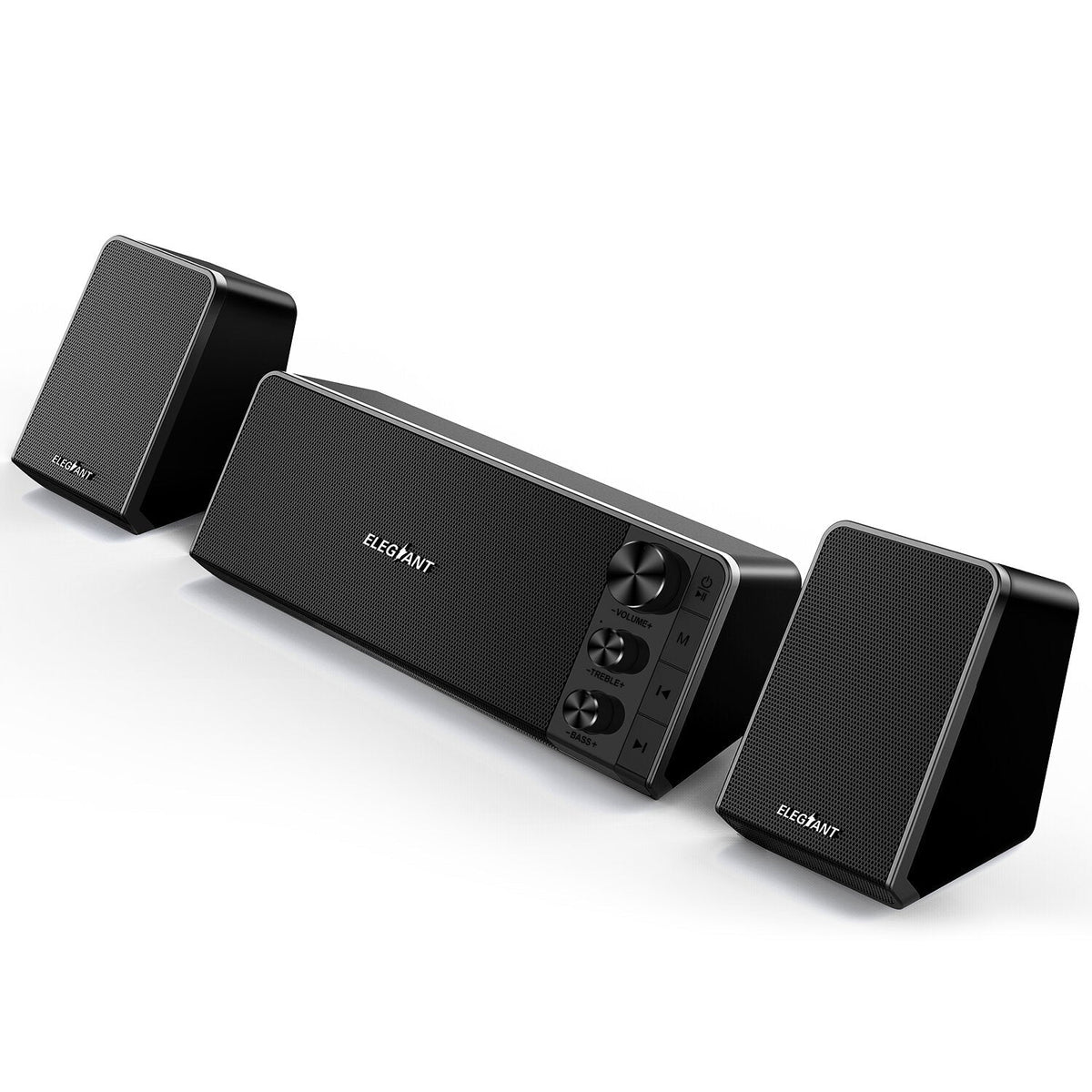 Computer Speakers Mini Powerful 2.1 channel PC Bluetooth 5.0 Speaker with Subwoofer