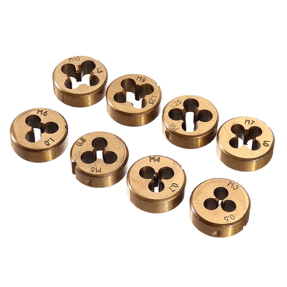 20pcs Alloy Steel M3-M12 Screw Thread Metric Plugs Taps Tap Wrench Die Wrench Set