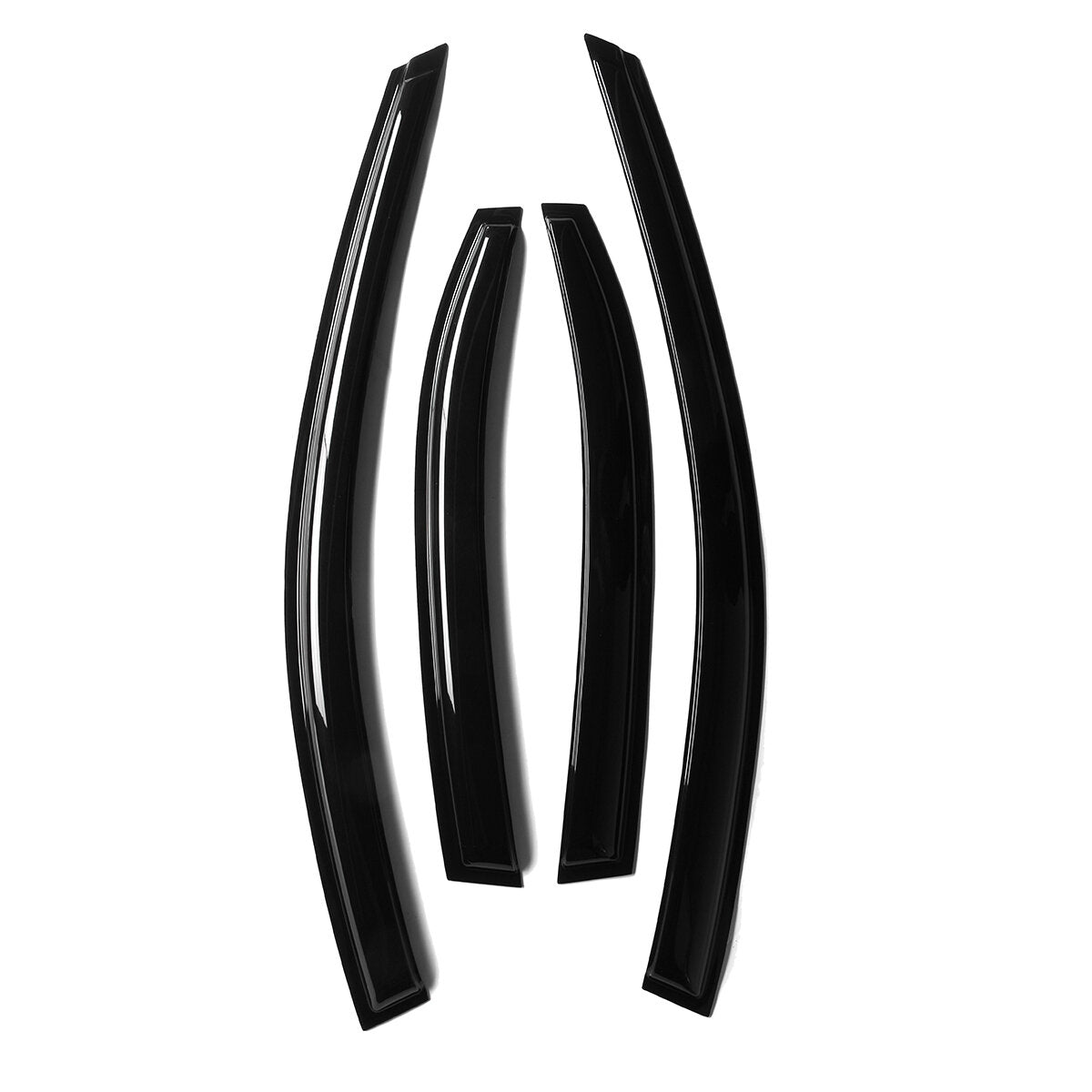 4Pcs Plastic Exterior Visor Vent Shades For Acura TSX CL8 Euro-R 2004-2008 JDM 3D Wavy Window Sun Rain Guard Deflector