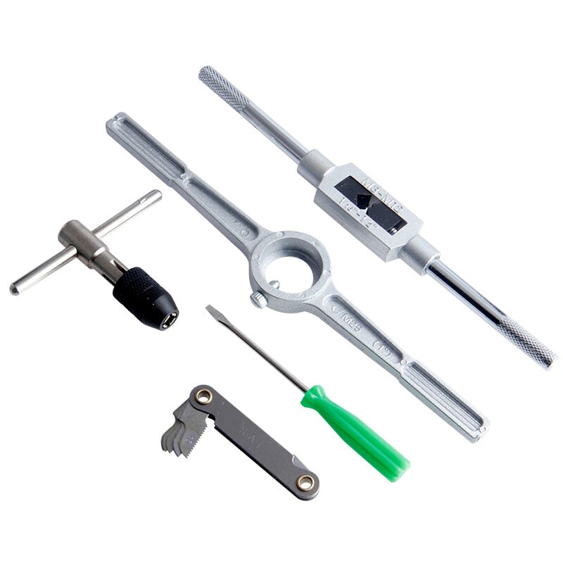 40Pcs Tap Die Set Hand Thread Plug Taps Threading Tool Screw Wrench Dies Kit With Storage Case