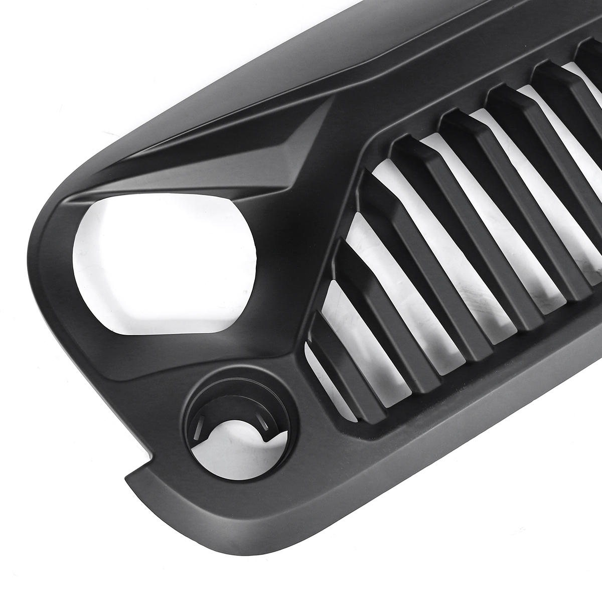 Black Front Hood Grille For Jeep Wrangler 2007-2017