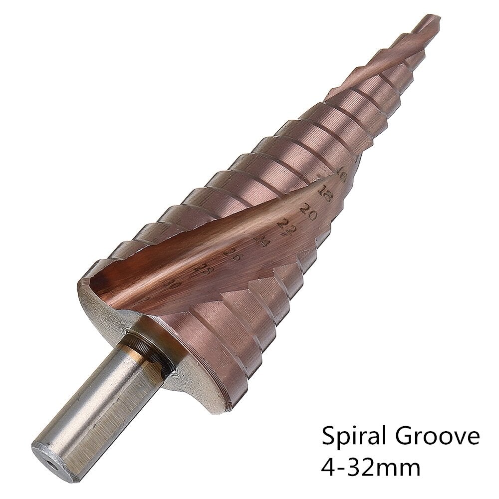 M35 Cobalt Step 4-12/4-20/4-32mm HSS Drill Bits Triangle Shank