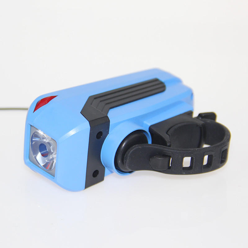 Bicycle Headlight Electronic Bell Siren Alert Trumpet USB Charge 140DB
