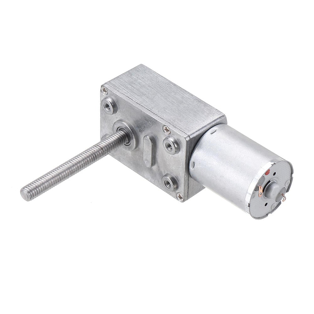 DC 24V 75rpm High Torque Turbo Worm Reducer Gear Motor with Bracket and Shaft Coupler