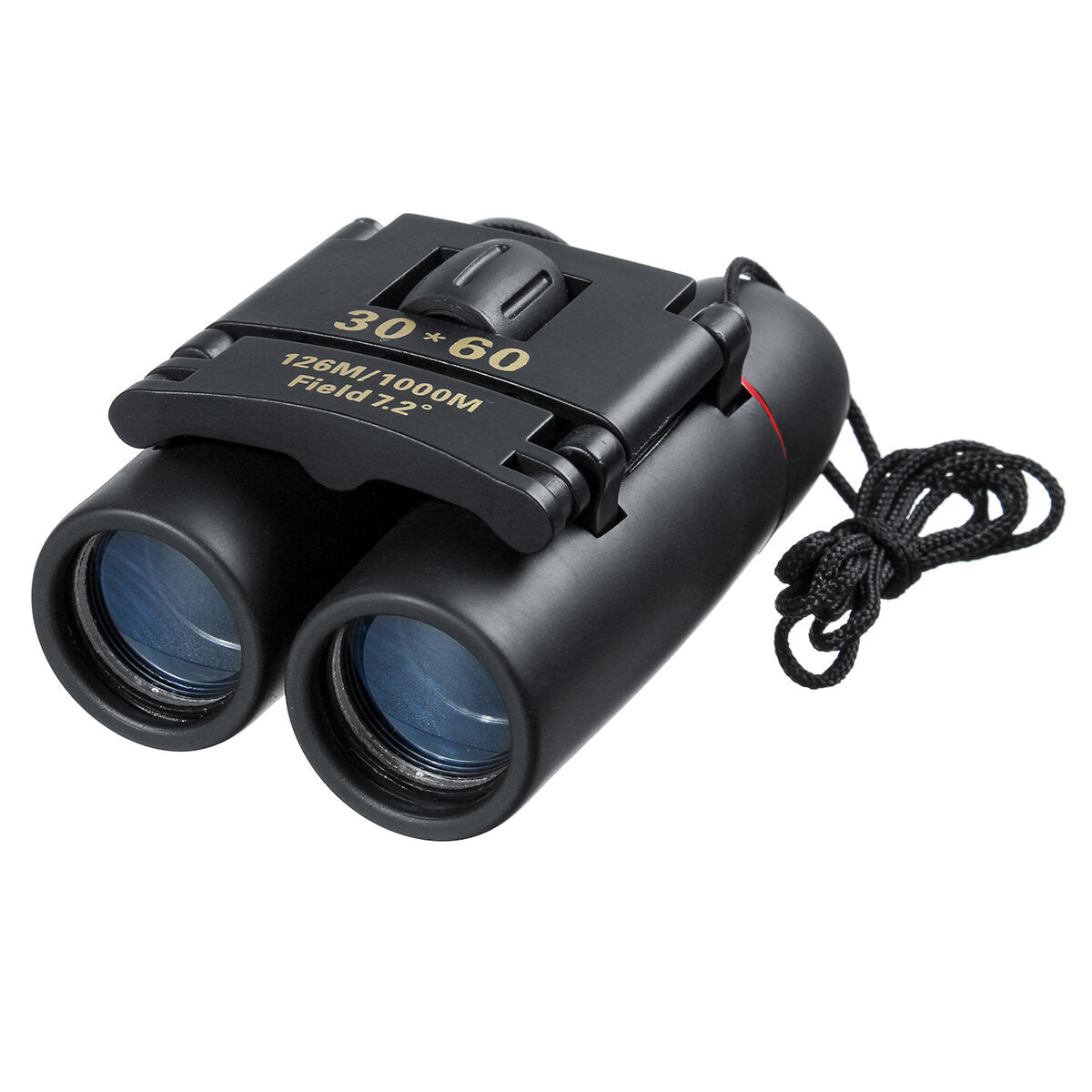 30x60 Folding Binoculars Day Low Light Night Visible 126m 1000m Easy Focus Telescope For Outdoor Camping Hiking Travel Shooting