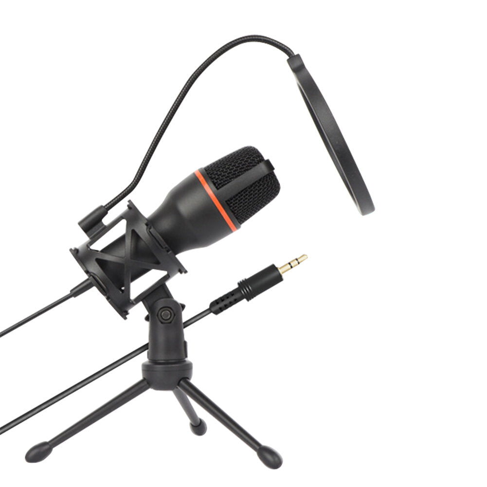 Wired Condenser Microphone Karaoke Recording Vocals Voice Mic for Desktop Computer Windows Studio Singing Gaming Streaming