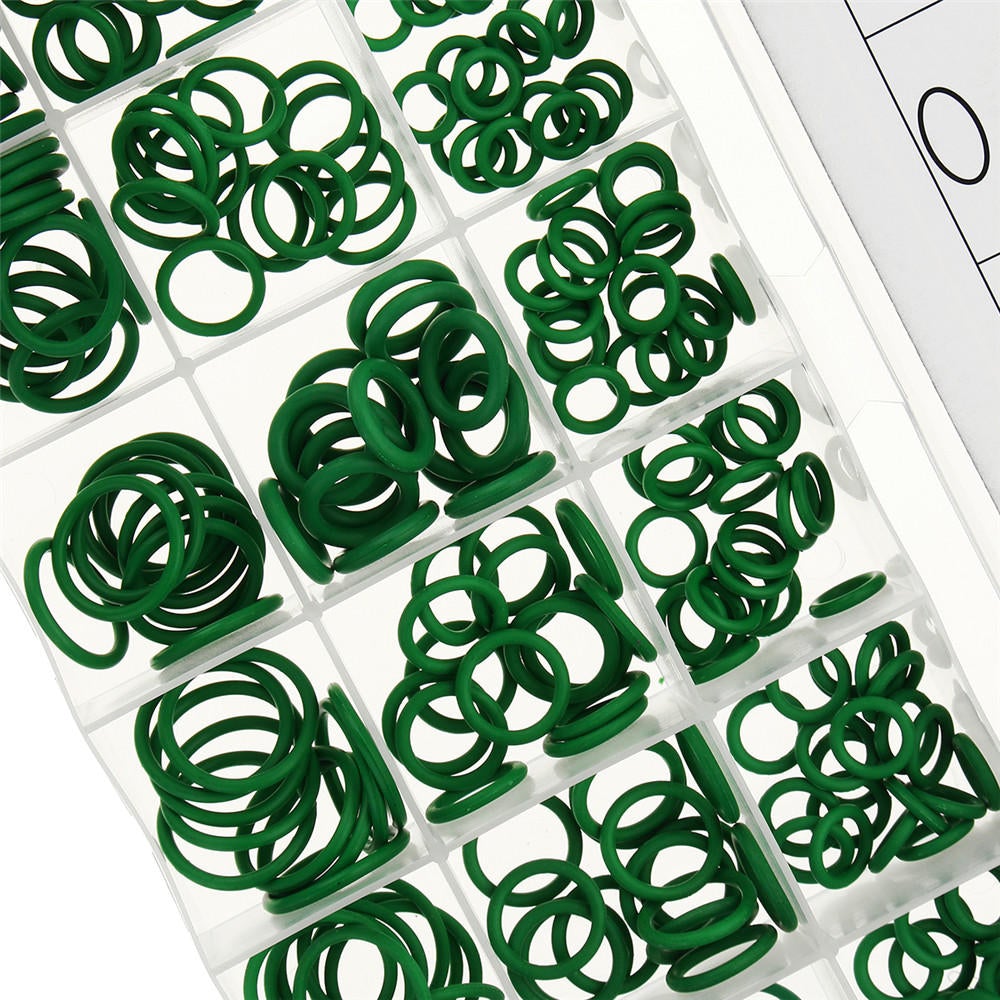 270Pcs Green Nitrile Rubber O-Ring Tap Washer Gasket Set Seal Metric Assortment Plumbing Kit