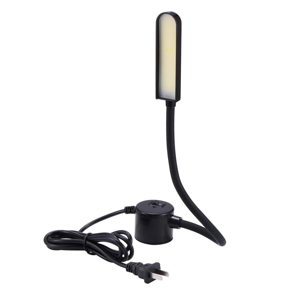 6W 220V COB LED Sewing Machine Working Light DeskLamp with Magnetic Mounting Base for Lathes Drill Presses Workbenches