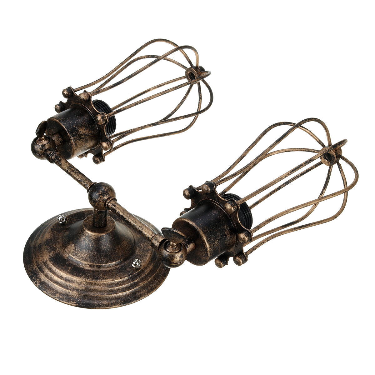 Industrial Wall-mounted Metal Cage Wall Sconce Lampshade Light Shade Without Bulb