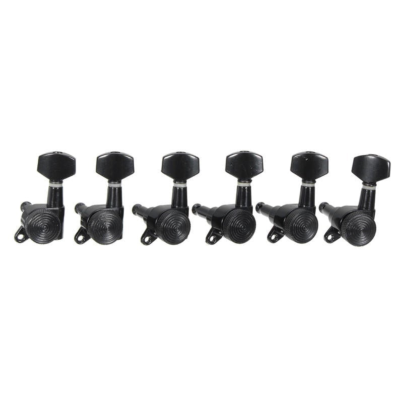 6pcs Locking Guitar Tuners Tuning Keys Pegs Bass Machine Heads Black