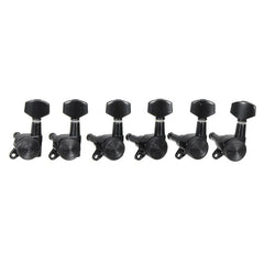 6pcs Locking Guitar Tuners Tuning Keys Pegs Bass Machine Heads Black
