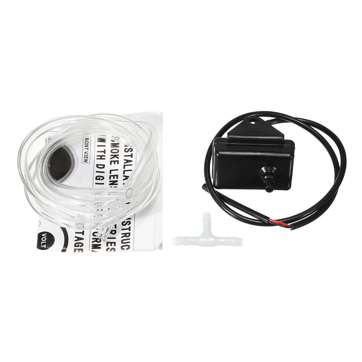 2" 52mm -1~2 BAR Turbocharger Boost Gauge Digital LED Display Black Face Car Meter with Sensor
