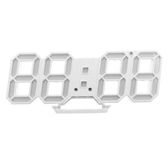 3D LED Digital Wall Clock Alarm Clock USB Stereo Clock Built-In Automatic Light Sensor