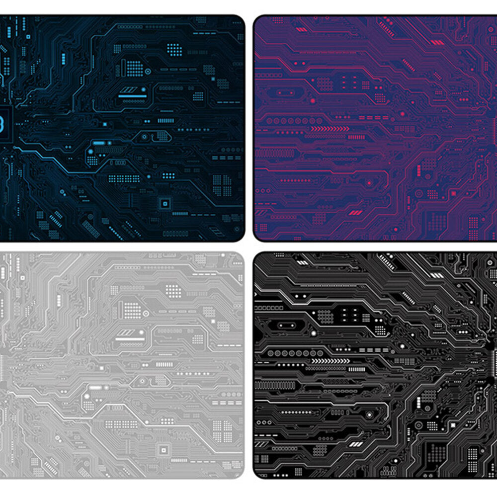 Circuit Diagram Extra Large Mouse Pad 900*400*4MM Thickened Locked Edge Keyboard Pad Non-Slip Rubber Desktop Mouse Mat for Home Office Game