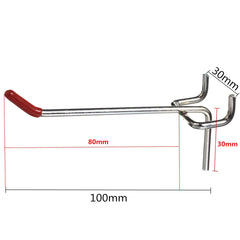 25pcs 100mm Pedboard Hook Board Wall Retail Display Shop Peg Slat Walling