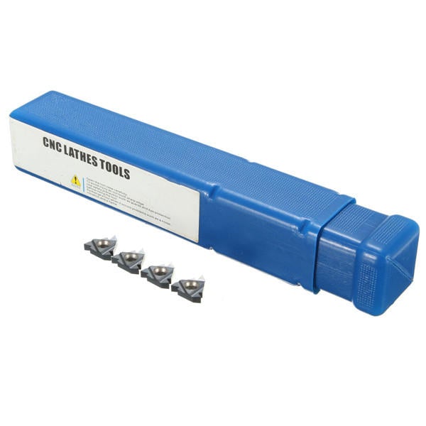 16x180mm Lathe Turning Tool Holder With 4pcs 16IR AG60 Inserts