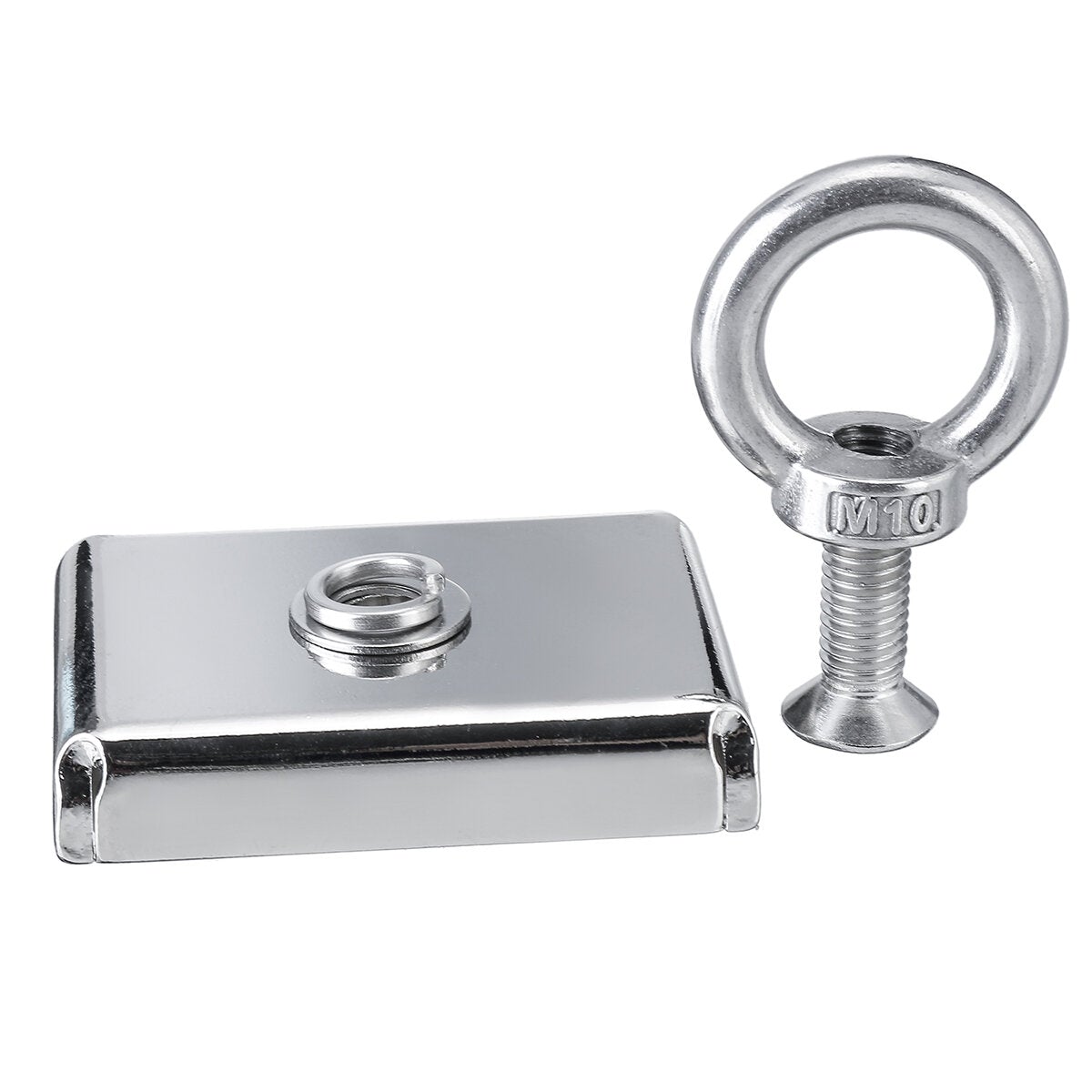 110KG Double Side Neodymium Fishing Salvage Recovery Magnet with 10M Rope for Detecting Metal Treasure