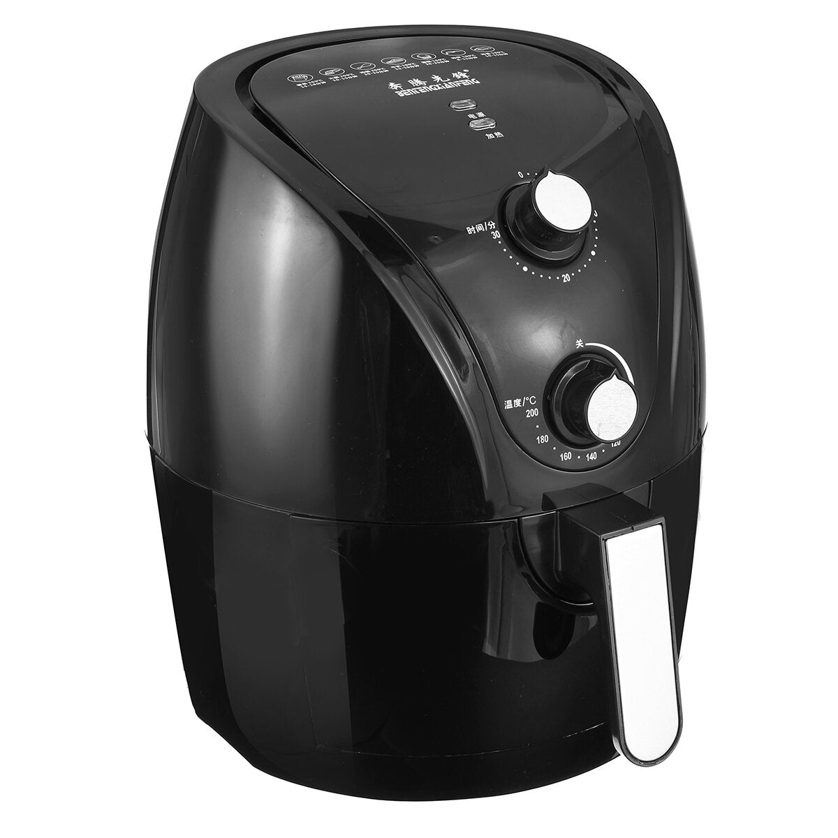 1400W Digital Deep Air Fryer Customized Preset Pause Timer Oil-less Healthy