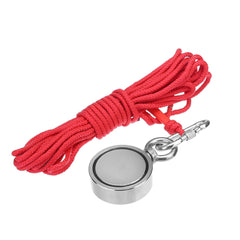 75mm Dual Side 500KG Neodymium Recovery Magnet with 10M/20M Rope Salvage Tool