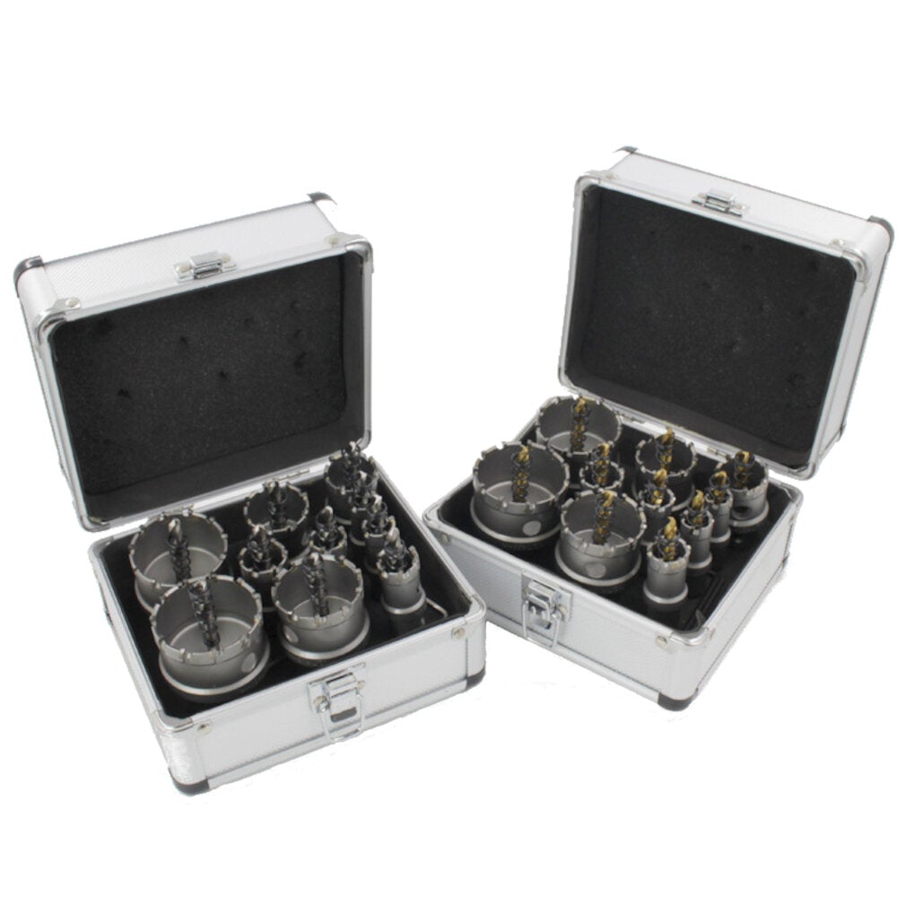6pcs 16-65mm TCT Hole Saw Cutter Titanium Coated Drill Bit for Stainless Steel Alloy