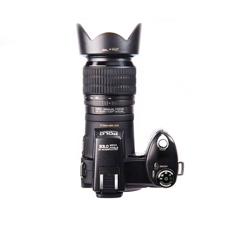 Digital Camera 33MP Auto Focus 24X Zoom HD 1080P Professional DSLR Camera Telephoto Lens Wide Angle Lens with Storage Bag Tripod Remote Control