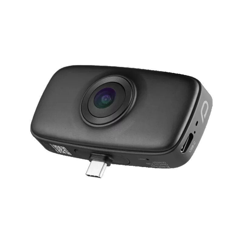 Action Camera with 4K Wide Angle Fish-Eyes Lens Plug Play Camera for USB-C Type-C Android Smartphone Live Vlog Sport Camera